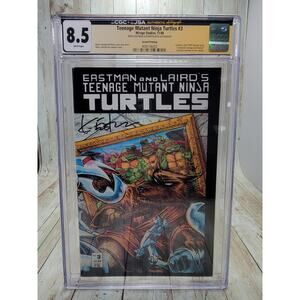 Teenage Mutant Ninja Turtles #3 1988 Eastman Laird 2nd Print CGC 8.5 Signed